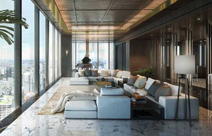 wallich residence super penthouse interior